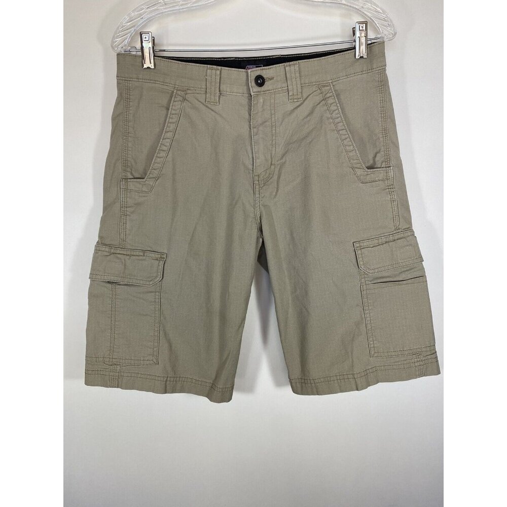 Dickies cargo‎ shorts mens size 30 khaki pre-owned logo on back